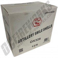 Wholesale Fireworks Smiley Face Artillery Shells Case 12/6 (Wholesale Fireworks)